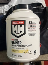 Muscle Milk Gainer Vanilla Crème 32g Protein 5 lb Sealed Exp 10/22/25