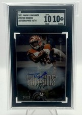 2021 Panini Luminance Tee Higgins Auto #24/25 GEM SGC 10-10 Cincinnati Bengals