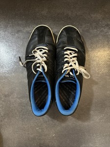 Adidas Adicross II Men's Sz 14 Black & Blue Spikeless Golf Shoes ART O99030 Used