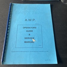 CASINO BAR X 7EVEN AWP Operators Guide & Service Manual Bell Fruit Machine