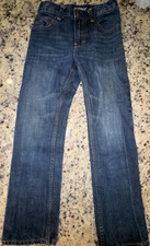 Boys Size 10 Regular 10R Dark Blue Denim Jeans by PSNY  Pockets  Adjustable