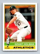 #40 2025 Topps Heritage BASE / Grant Holman RC Athletics