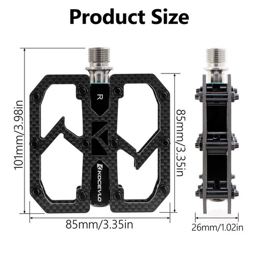Innovative Design Carbon Fiber Bike Pedals Offering Maximum Grip and Stability - Picture 1 of 5