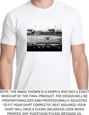 Cincinnati Reds Crosley Field With Lights Redland Field Tshirt