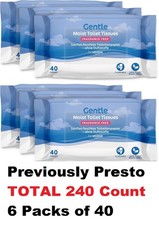 Fragrance-Free Flushable Toilet Tissues, 240 Pcs - Gentle & Eco-Friendly