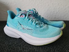 Hoka One One Mach 6 Womens Size 10B Blue White Athletic Running Shoes Sneakers