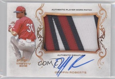 2018 Leaf Trinity Patch Griffin Roberts #PA-GR2 Patch Auto s3g