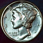 1941-P Mercury Dime – Uncirculated – Brilliant 90% Silver