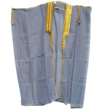 Kids Arabian Bisht Cloak Grey Gold Arab Dress Thobe Islam Robe Eid Jacket Wed