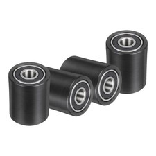 4Pcs Plastic Roller Wheel with Bearing, 3/8"x1-1/4"x1-9/16" Bearing Pulley