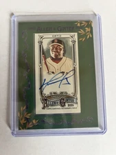 2025 Topps Allen & Ginter David Ortiz Green Mini Framed Auto /50 #MA-DO SP HOF