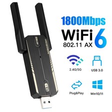 AX1800 USB Network Card Wifi 6 MU-MIMO Stable Connection for Multiple Devices