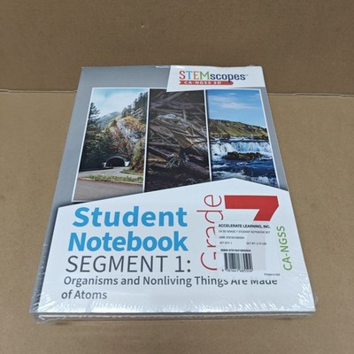 STEMscopes Student Notebooks 7 Grade CA Segments 1-4 (4 BOOKS) Homeschool (12-6)