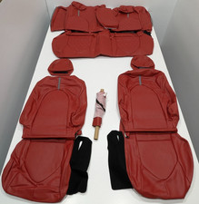 For Toyota Camry Le Se Vin 4 2018-2024 Red Leather Seat Covers Kr392