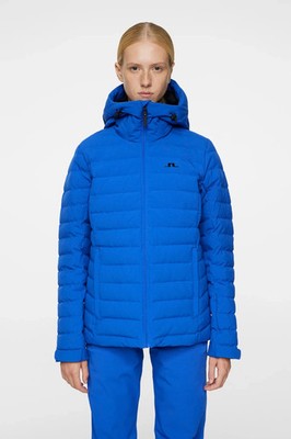 J. Lindeberg Thermic Down Womens Small Club Blue Jacket New NWT SWOW11096