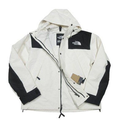 The North Face Men's White Dune/TNF Black DryVent Mono Mountain Hooded Jacket
