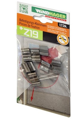 12x Windhager Befestigungsklammer Clip Fixieren Halterung Universal Edelstahl