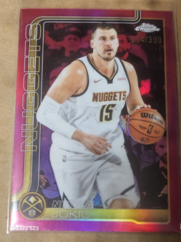 2025-26 Topps Chrome Nikola Jokic #25(Pink/Maga)  #25(14/399)