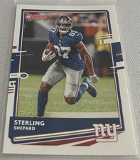 2020 Panini Donruss Football Sterling Shepard New York Giants base card #185