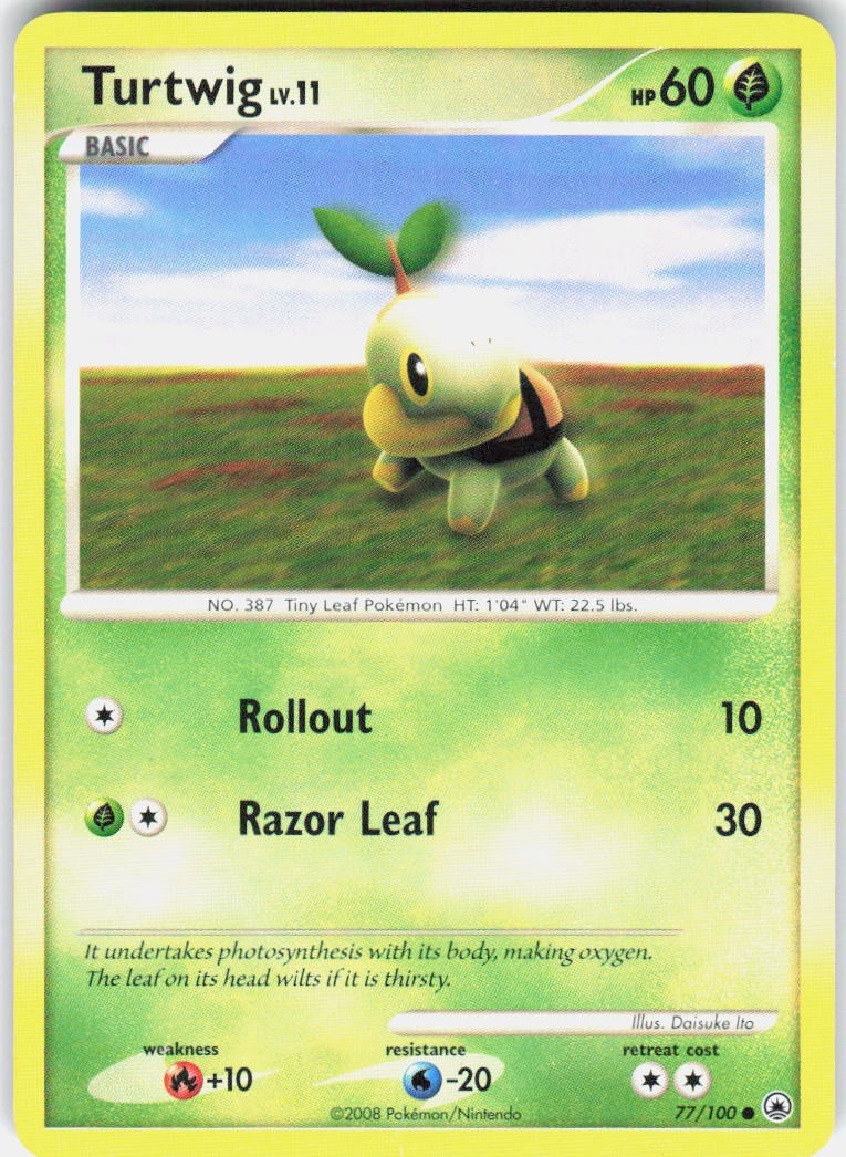 Turtwig 77/100 Common Majestic Dawn Pokemon