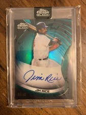 2022 Topps Chrome Black Autograph Green Jim Rice /99