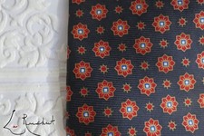 VTG Brooks Brothers Makers made in USA all silk floral geometric tie