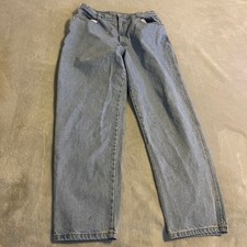 Vintage GITANO Women's Size 16 TALL Light Wash Denim Jeans 90s Straight Leg
