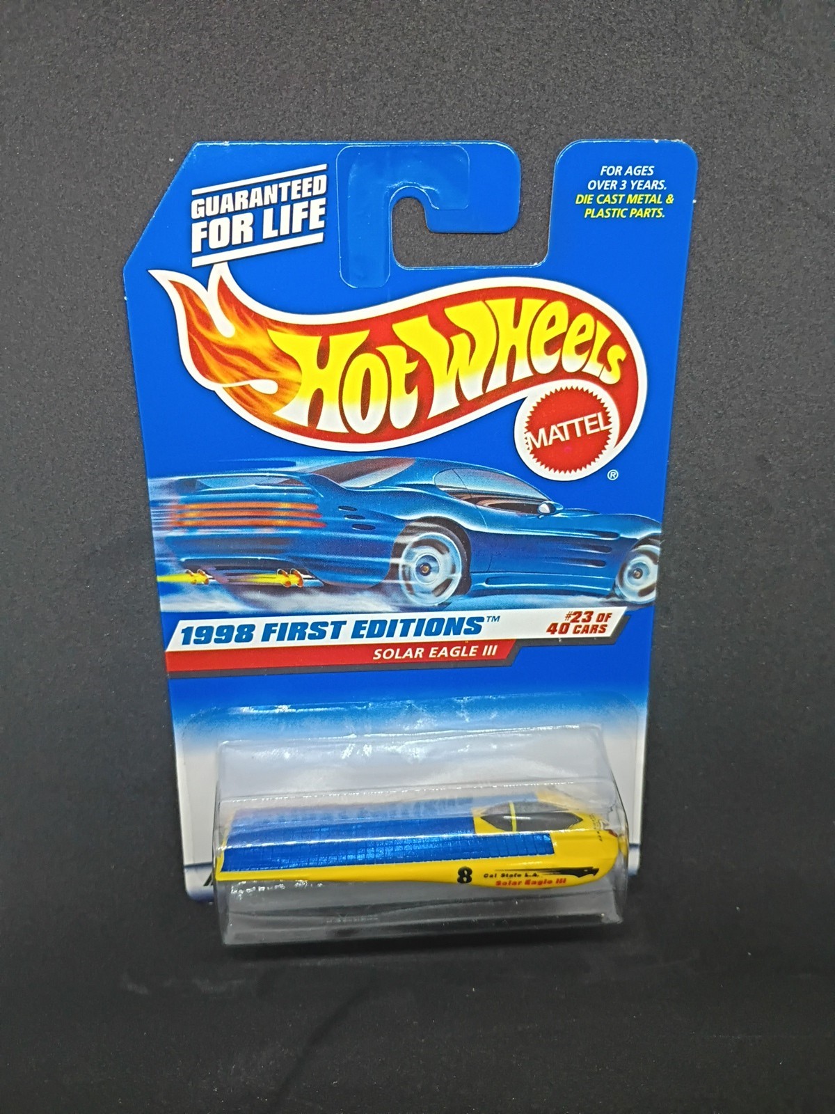 Vintage 1998 Hot Wheels #650  Solar Eagle III – 1998 First Editions