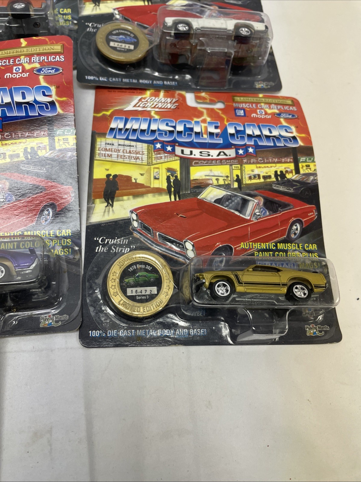 Complete Set of 10 Johnny Lightning 1/64 Muscle Cars Cruisin' the Strip See Pics