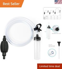 5ft Fish Tank Siphon Vacuum - Lightweight and Easy to Use for Cruelty-Free Care