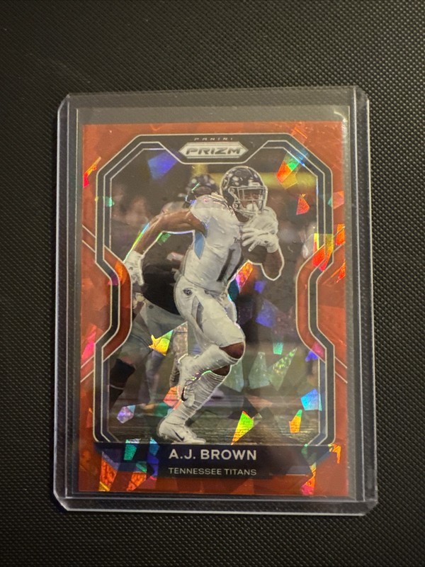 2020 Panini Prizm Red Ice Prizms Parallel #101 AJ A.J. BROWN Tennessee Titans