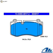 BRAKE PAD SET DISC BRAKE 13.0460-4817.2 FOR MERCEDES-BENZ M272.946/949 3.0L 8cyl