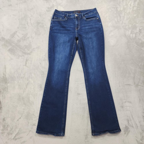 YMI Jeans Womens 5/27 Juniors Blue Mid Rise Slim Bootcut Stretch Denim Casual