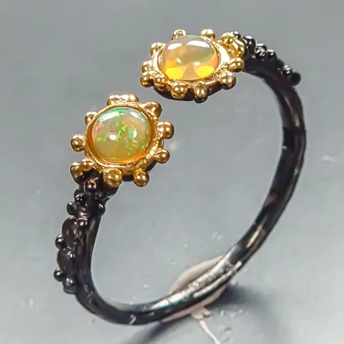 Jewellery Natural Opal Ring 925 Sterling Silver Size 9 /R464023
