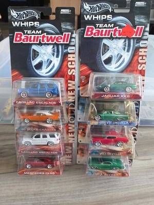 Hot Wheels Lot of 8 WHIPS Team Baurtwell West Coast Customs - Rubber Tires  N