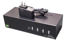 StarTech SV431DVIDDU 4 Port DVI USB KVM Switch with Audio and Power Adapter.