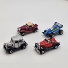 Vintage Micro Machines Lot of 4 Cars Racers Hot Rods Galoob Vehicle Toys