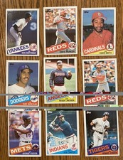 Vintage Topps 1985 MLB Baseball Card Lot - w 80 Ozzie Jackson Bream Sharp