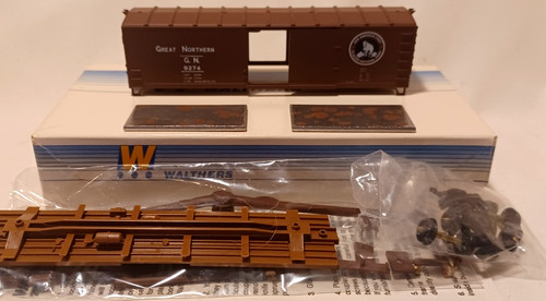 Coche de caja de madera Great Northern 40' escala HO WALTHERS #9274 ¡Nuevo kit en caja!! | Condition: New