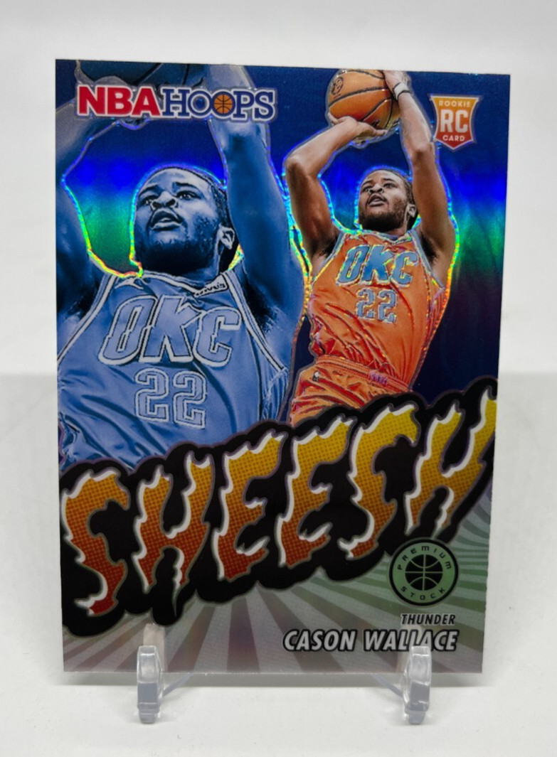 2023-24 Panini Hoops Premium Stock Cason Wallace Sheesh #3 Silver Prizm RC