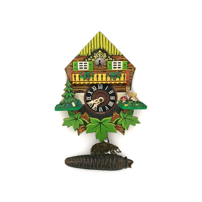 Vintage Helmut Kammerer Cuckoo Clock West Germany Black Forest Cabin Chalet 