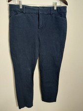 Old Navy Pixie High Rise Secret-Slim Pockets Navy Blue Pants Size 14
