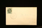 US COVER WEST UNITY OHIO 1883 FRANKED SCOTT 207 FIRST DAY 2C RATE
