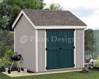 Shed Plans For 8 X 8 Garden Storage Utility Building Design 10808