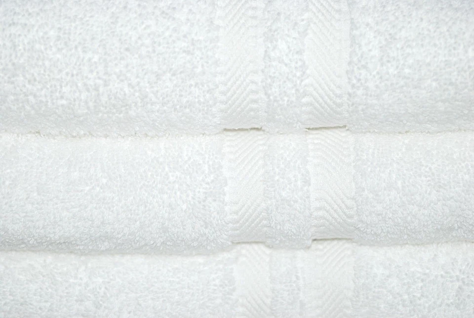  Bath Towel 6 Piece Set - Blended White Premium Quality! Great for Airbnbs B&B - Image 2 of 4