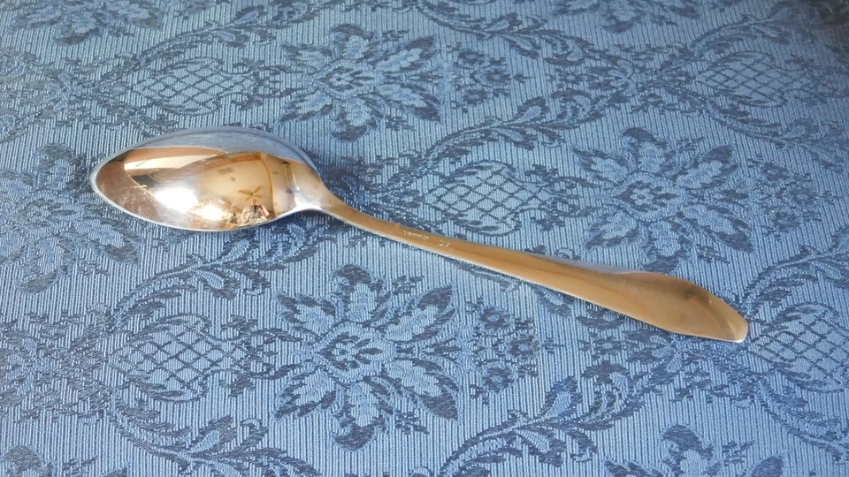 Cuchara para servir de plata alemana vintage, plata 800/1000, pieza sólida, sin mono Foto 2 de 3