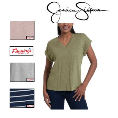 Jessica Simpson Ladies' Knit V-Neck Top D23