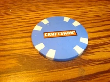  Sears CRAFTSMAN Logo design Poker Chip Golf Ball Marker-Card Guard #1 one Blue