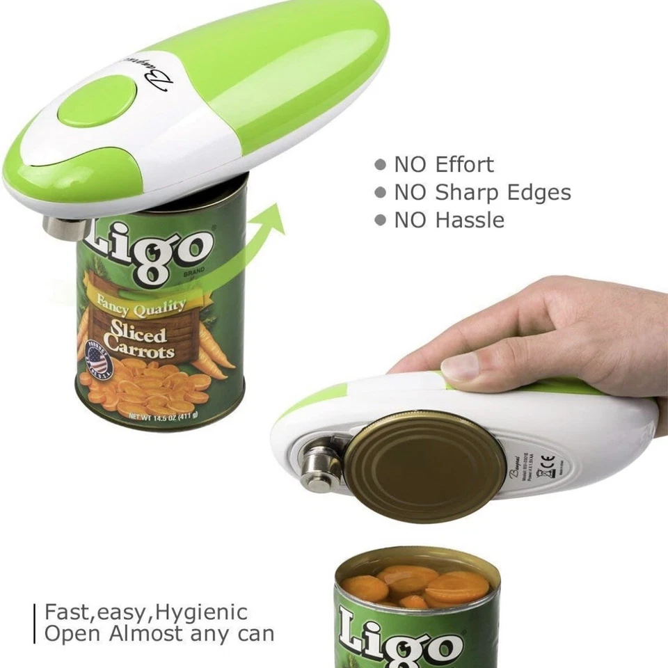 Abridor de latas eléctrico de seguridad automático inalámbrico con un toque de hojalata y Bangrui Pro Foto 4 de 4