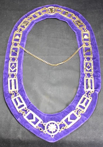 Masonic Gold-Tone Chain Neck Collar - Freemason - Mason - NOS - Picture 1 of 5